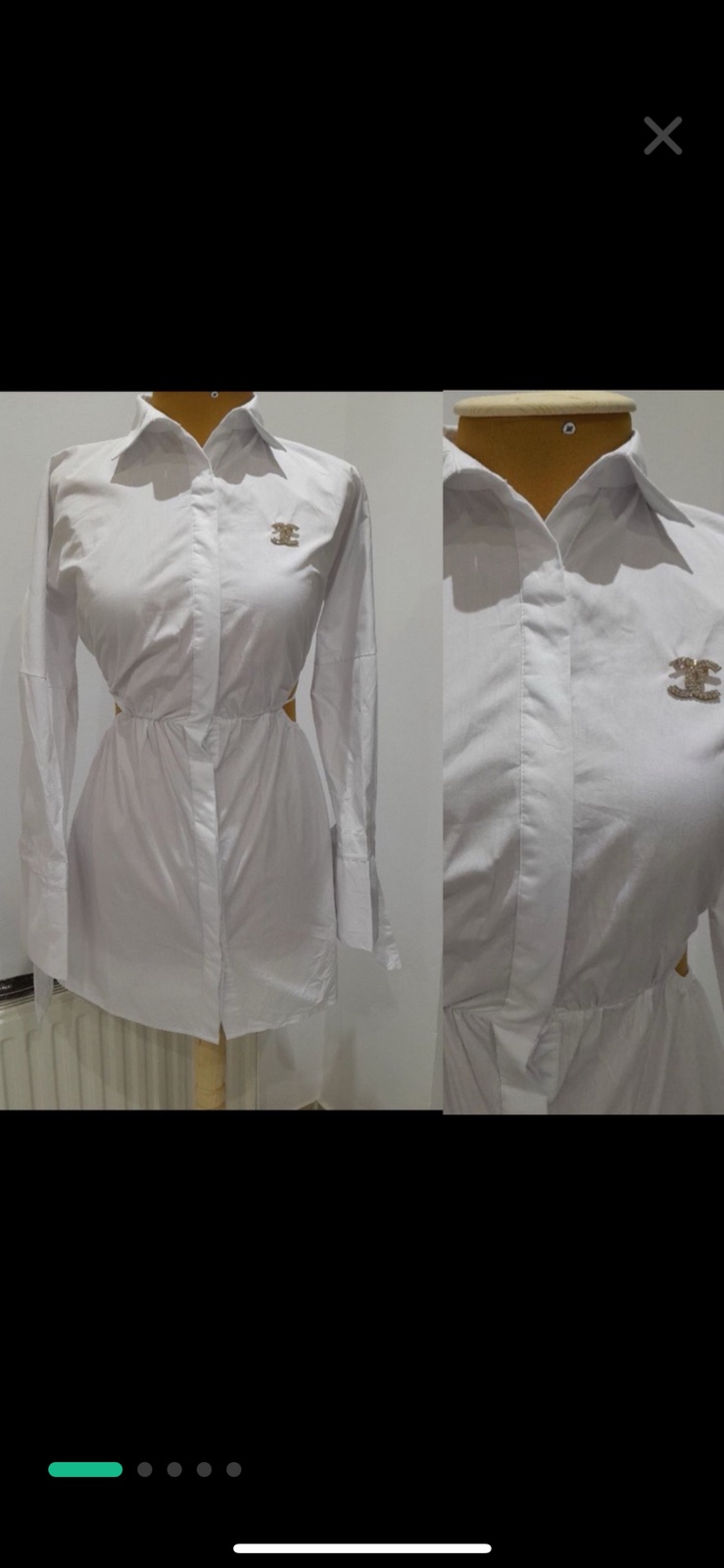 Robe chemise blanche neuf