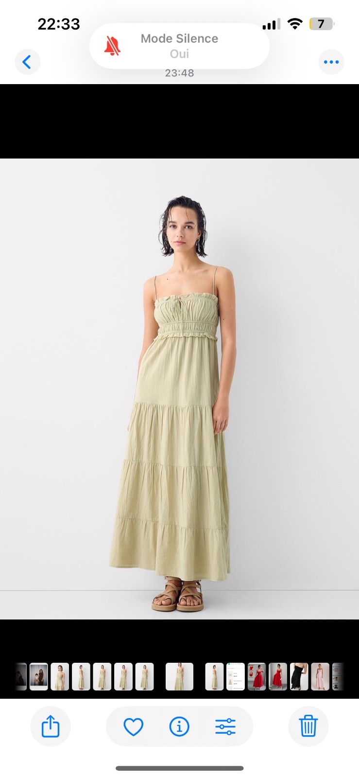 Robe maxi en Lin 