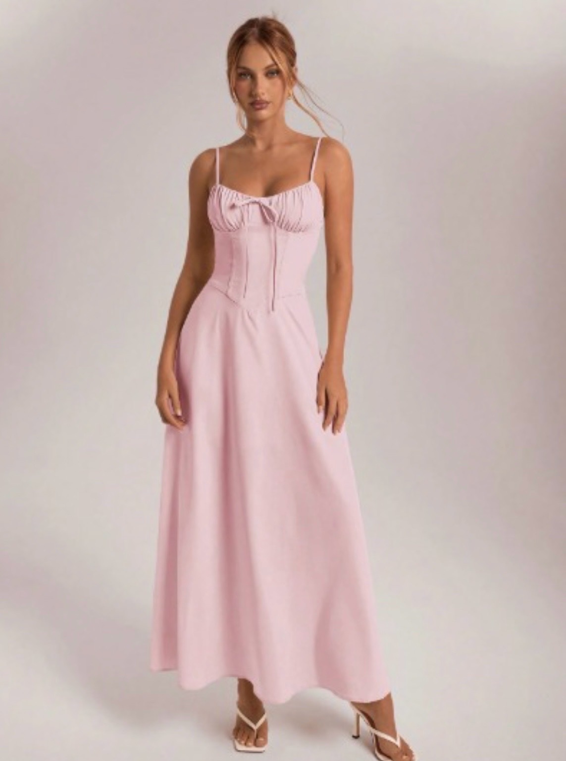 ROBE Shein longue - Rose 