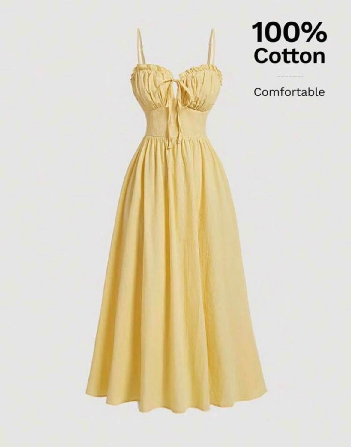 Robe shein butter yellow 