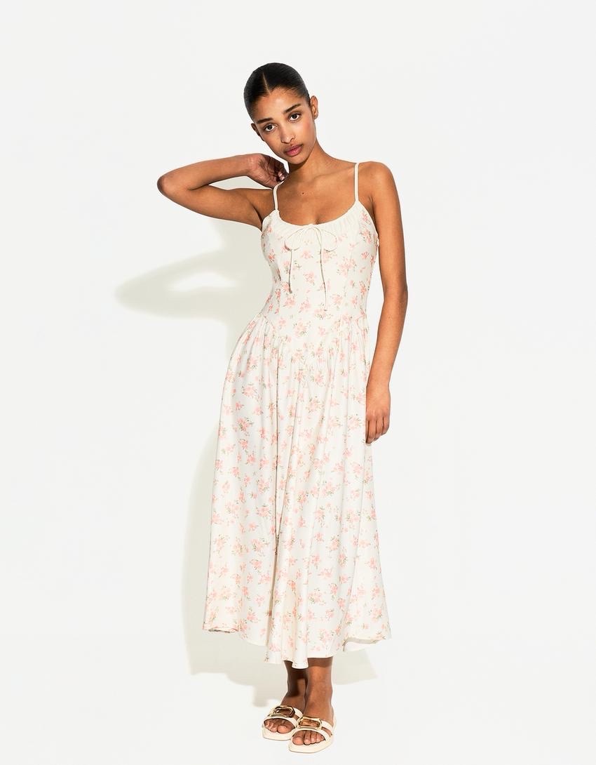 Robe corset Bershka longue