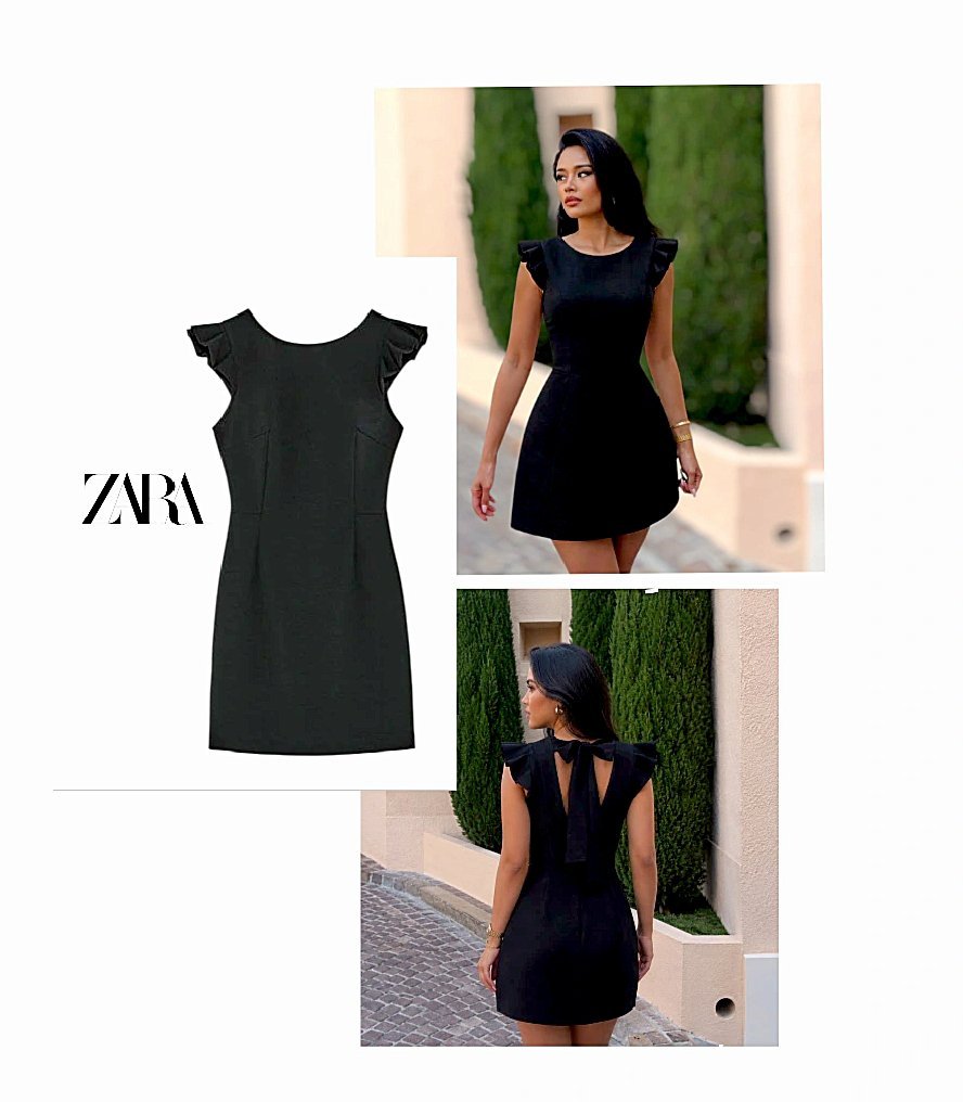 Élégante robe noir Zara ✨✨🖤🖤🖤
