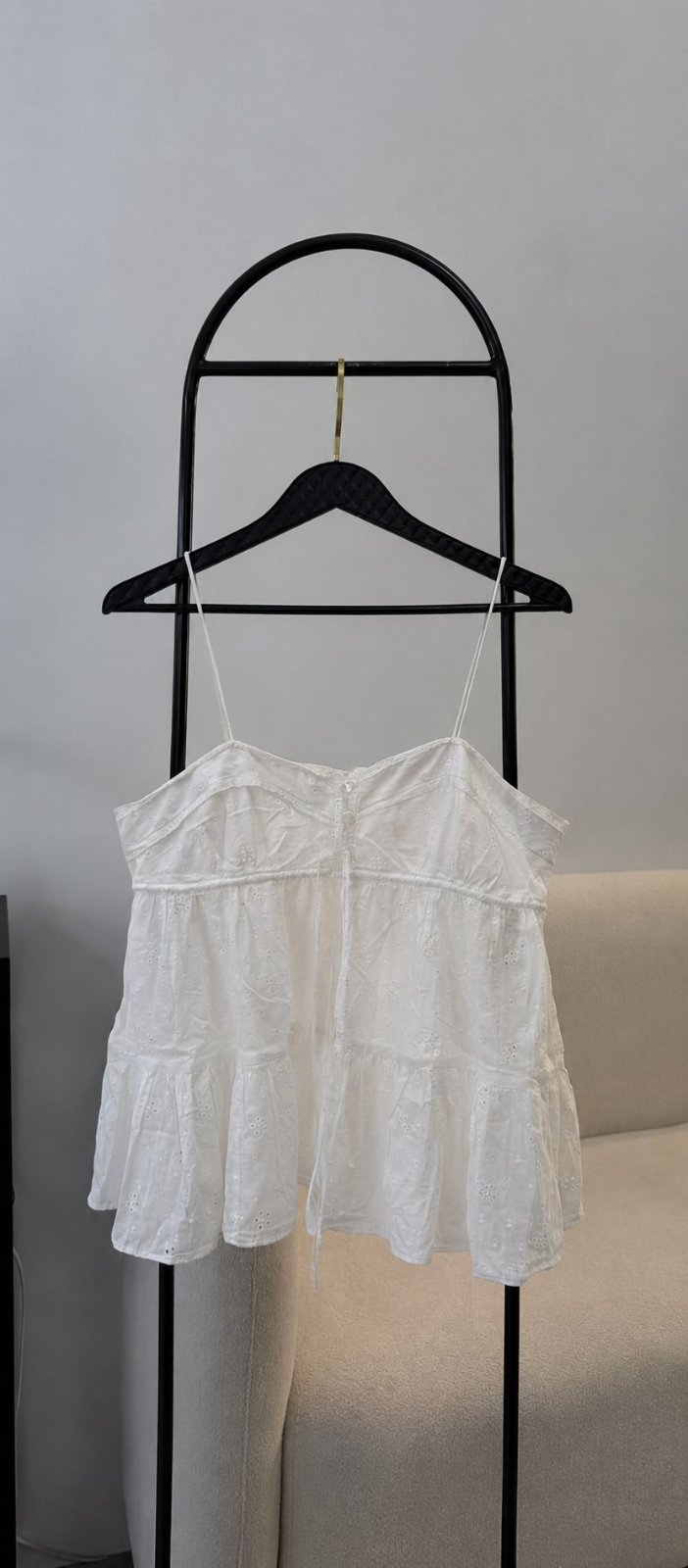 Top à bretelles brodé ZARA 