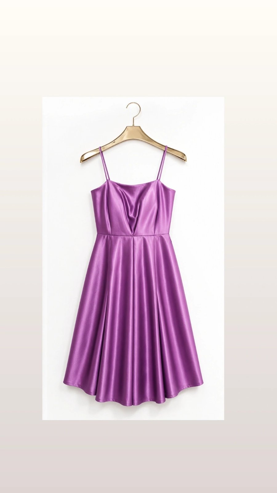 Robe satiné violet 