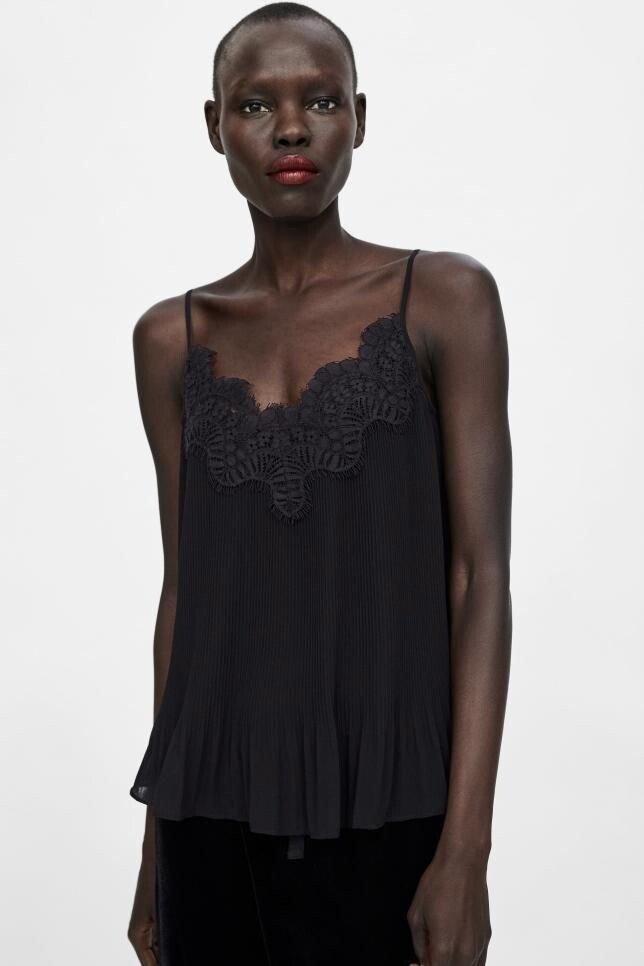 Top Zara style nuisette lingerie 