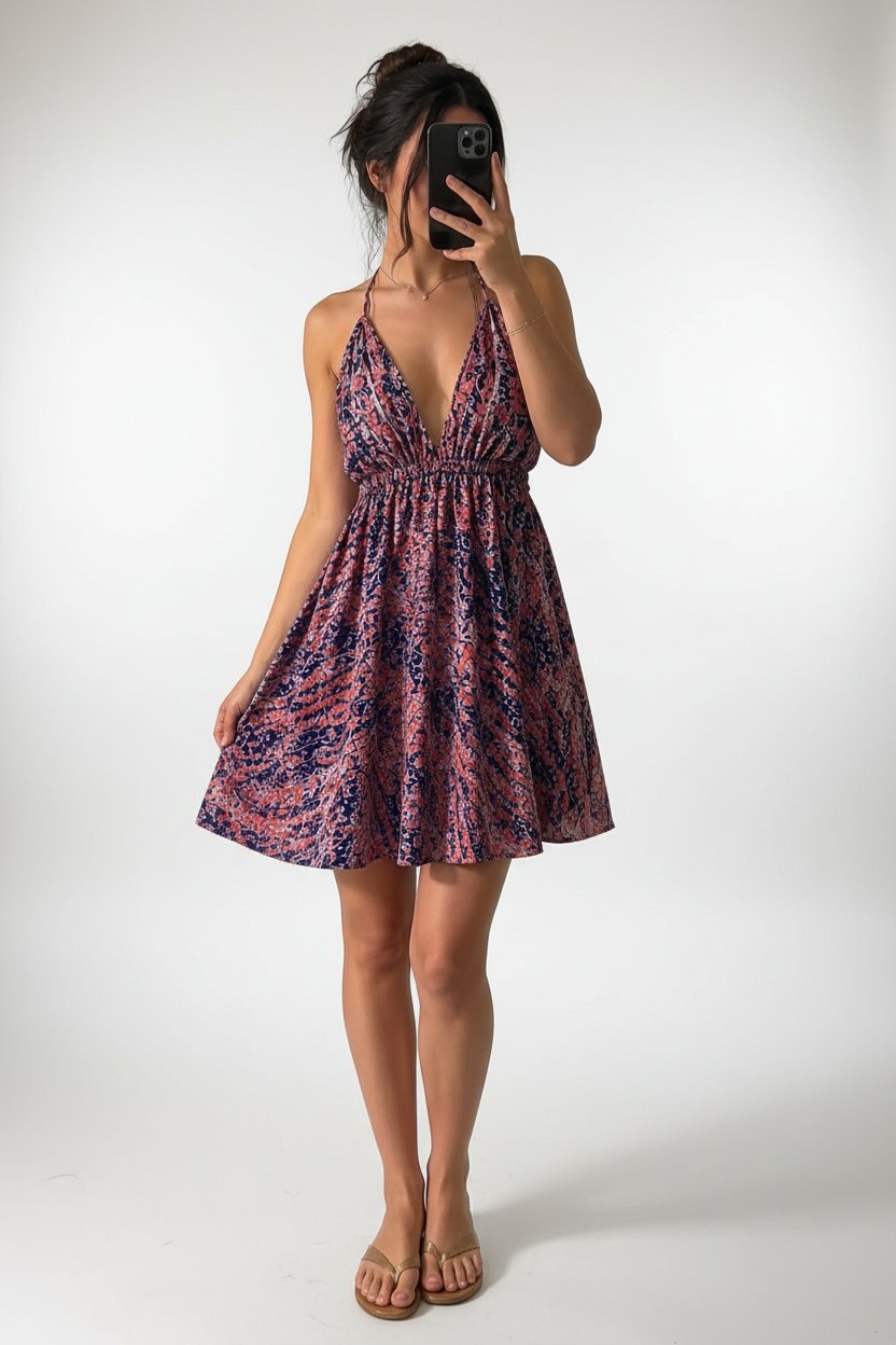 Robe bohème d'été 🩷🤍🧡💚❤️🩵