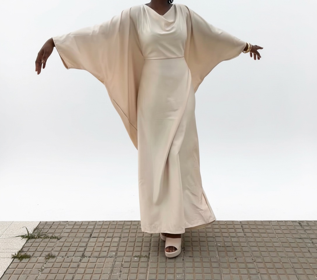 Robe caftan satin 