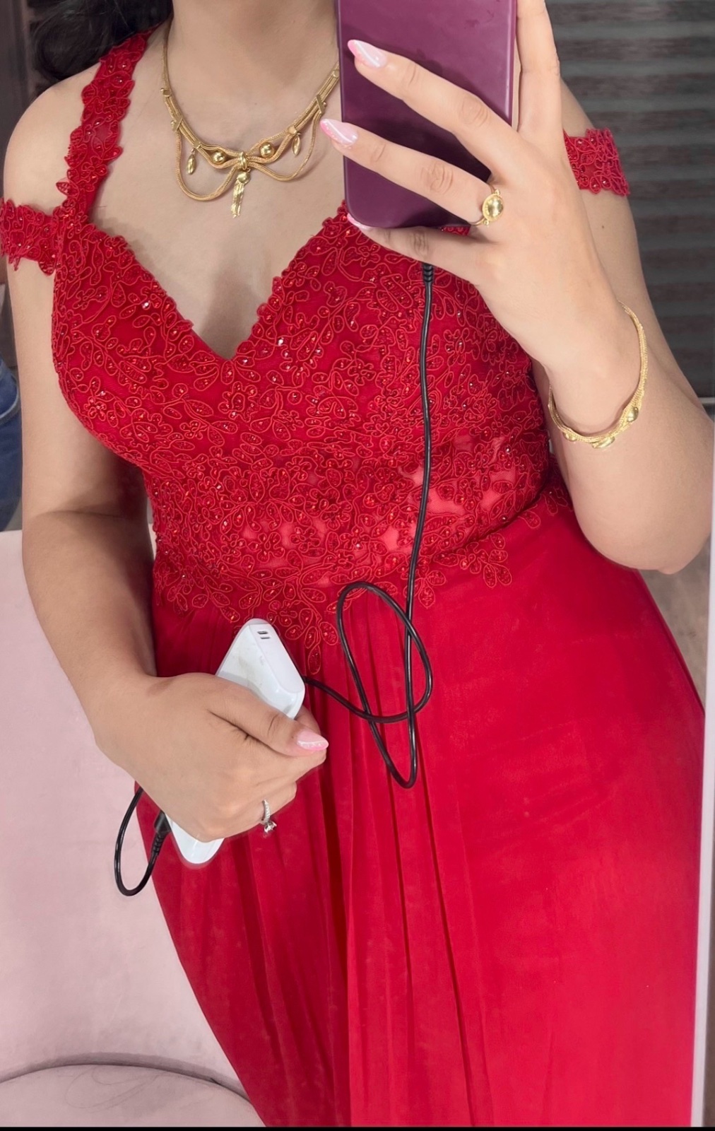 Robe soirée rouge