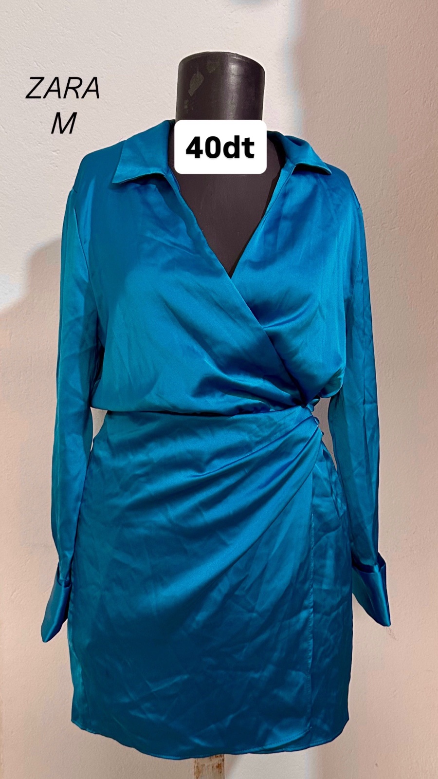 Robe effet satiné