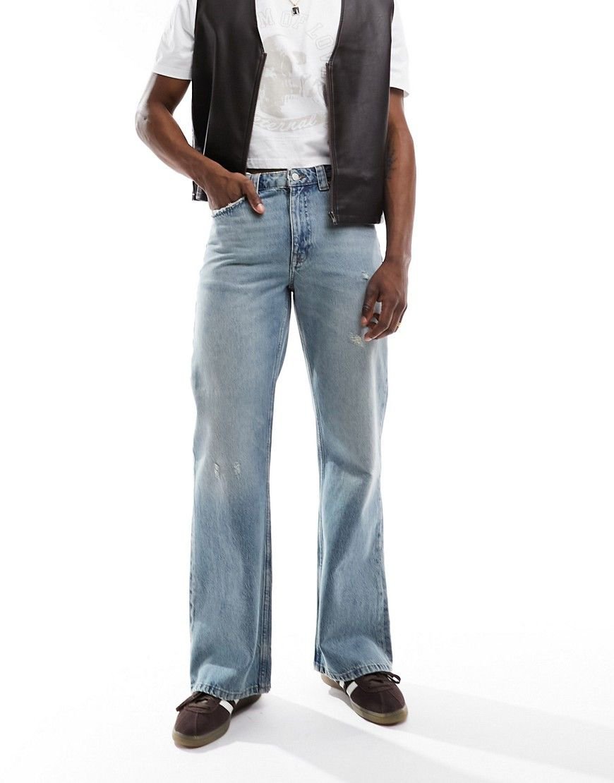 Flared jeans - Jean Denim Évasé (Flare/Bootcut) — Bleu Délavé 