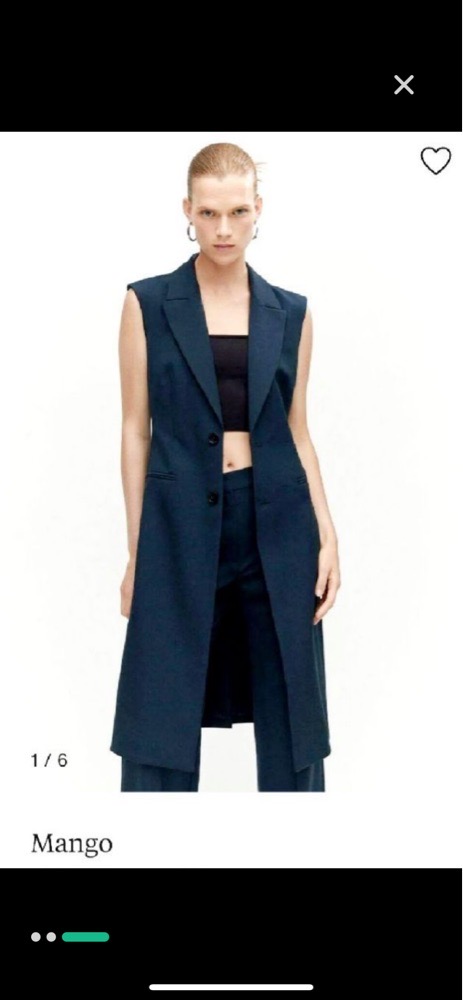 Veste longue pour femme voilee de chez Mango