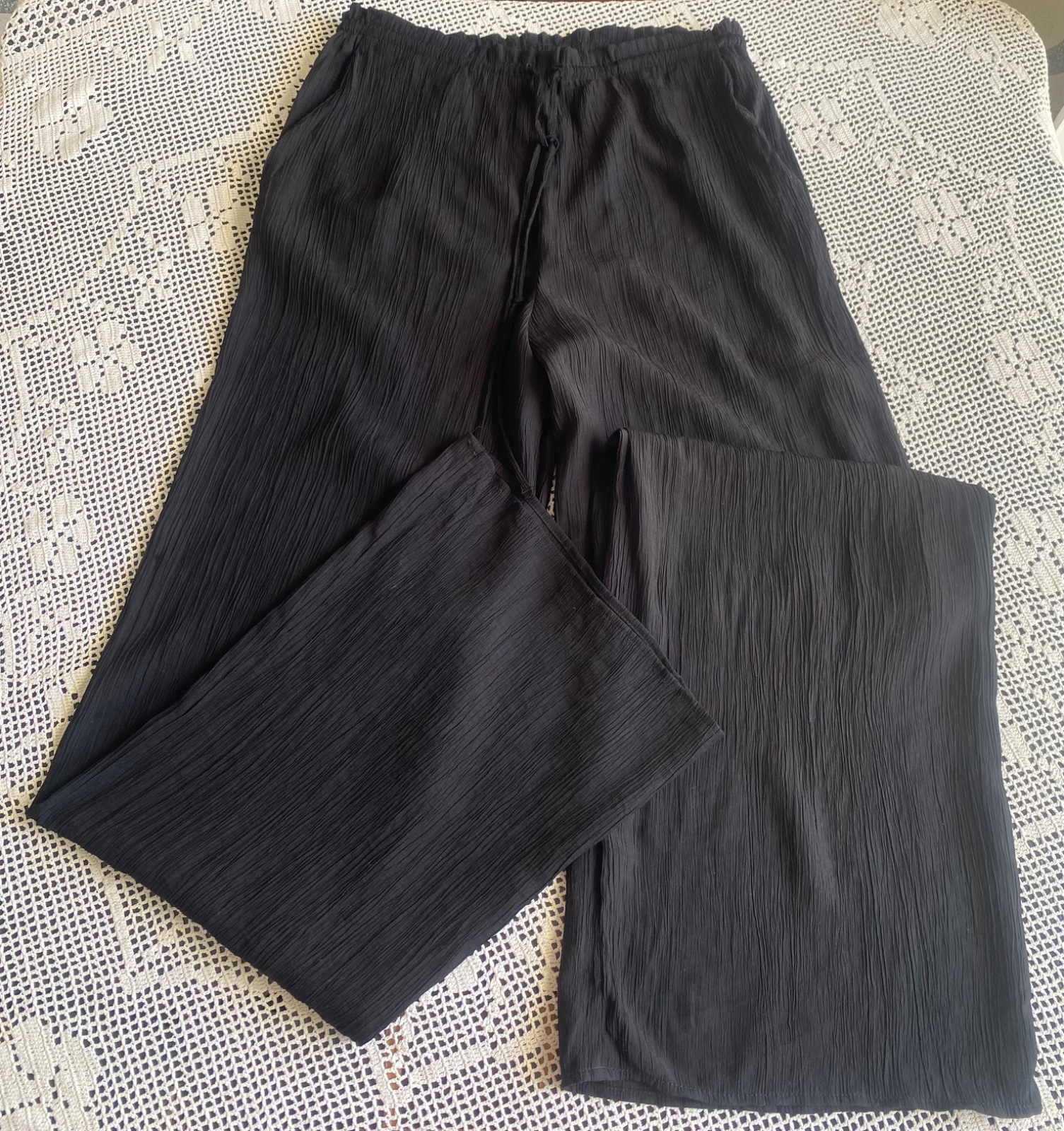 Pantalon large zara 