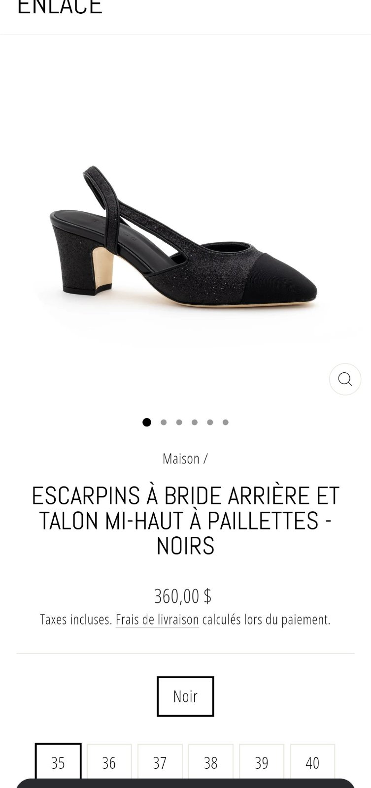 ESCARPINS demi-talon