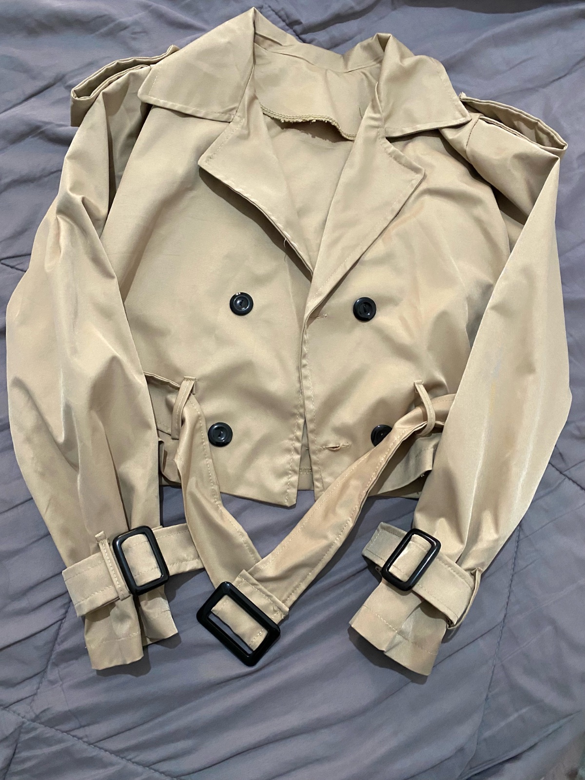 Trench coat court femme