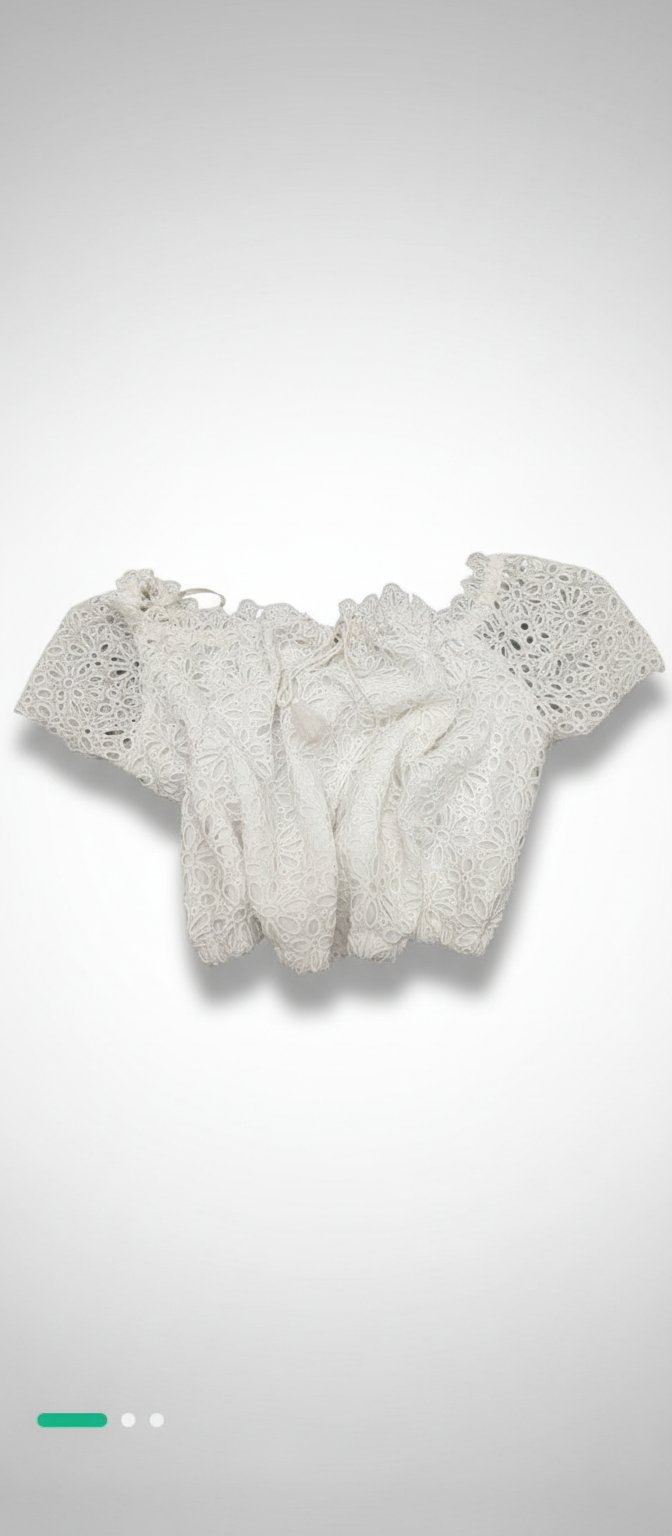 Haut bordé crop top 