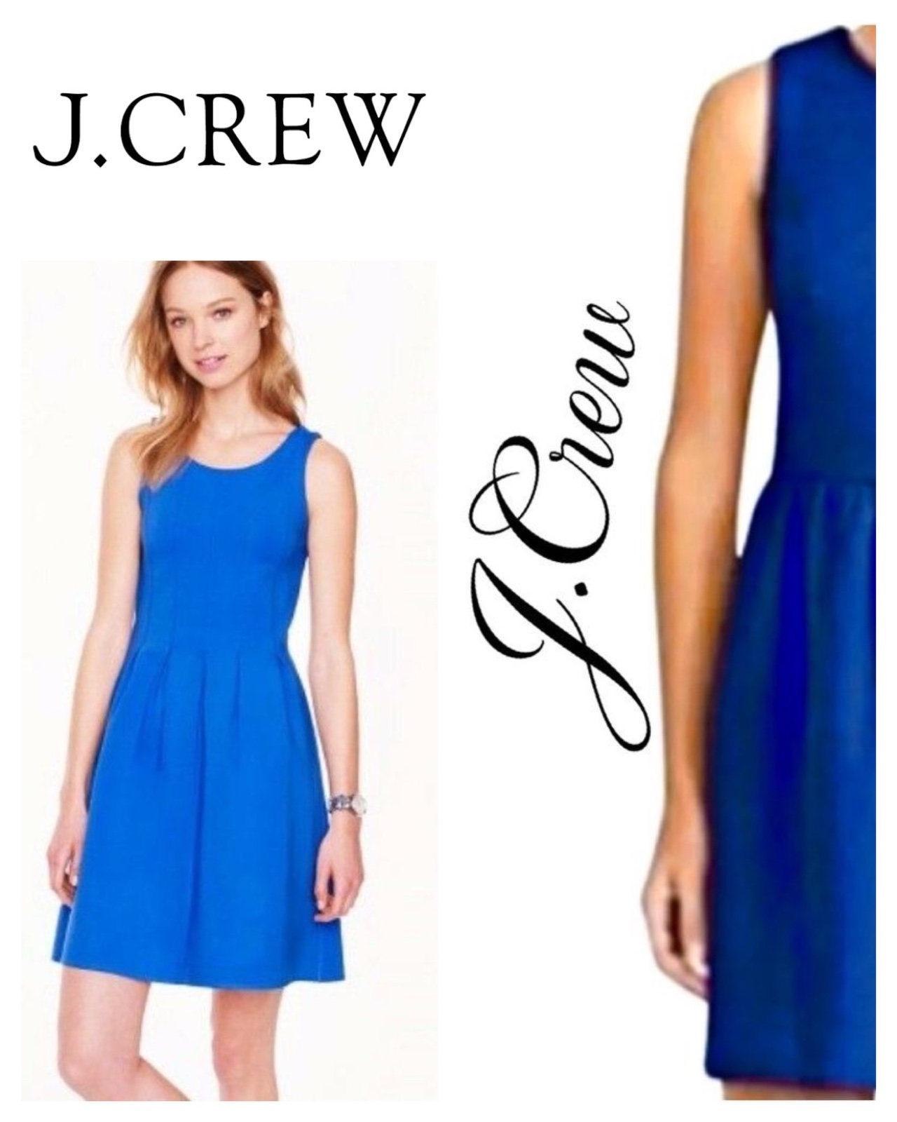J. Crew Pleated Flare Dress with Exposed Zip Dress
