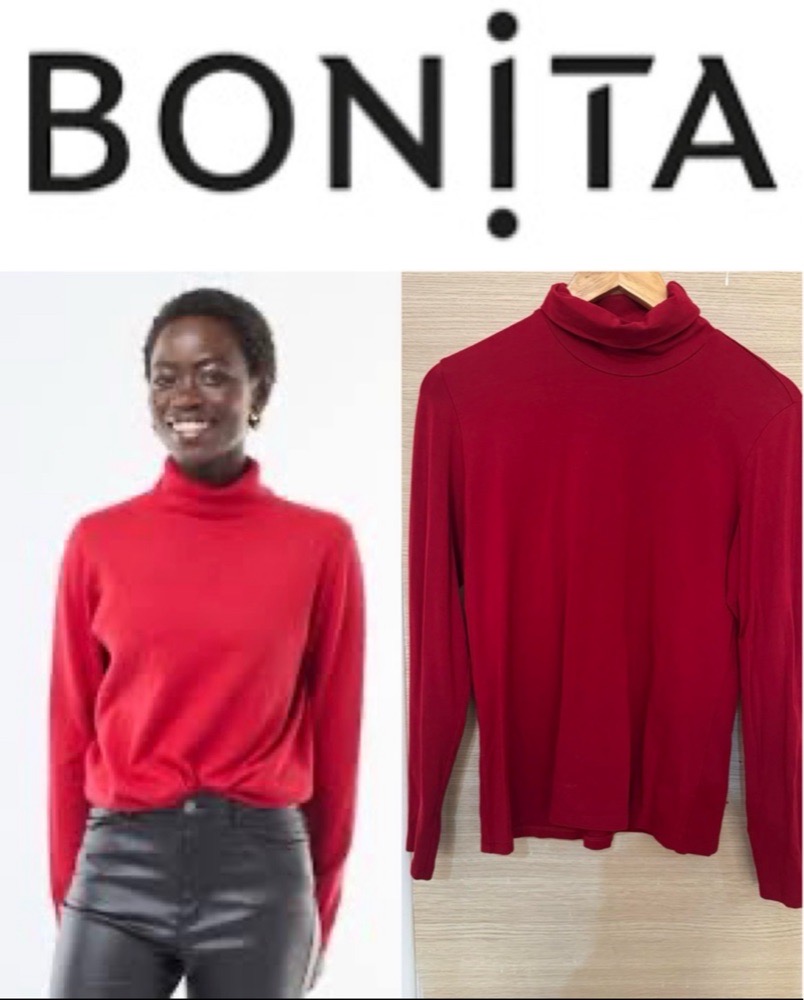 Sous pull col roulé bonita rouge