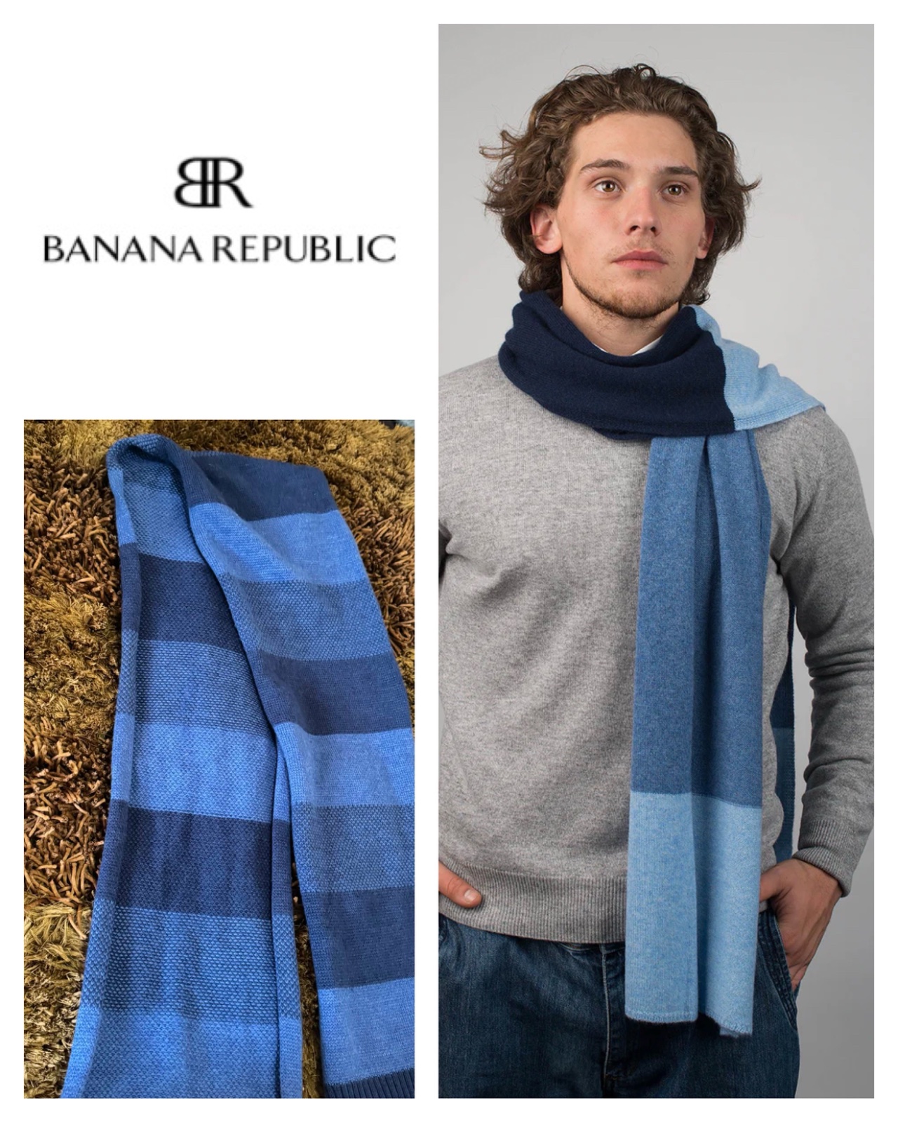 STRIPED SCARF 50% wool 50% acrylic