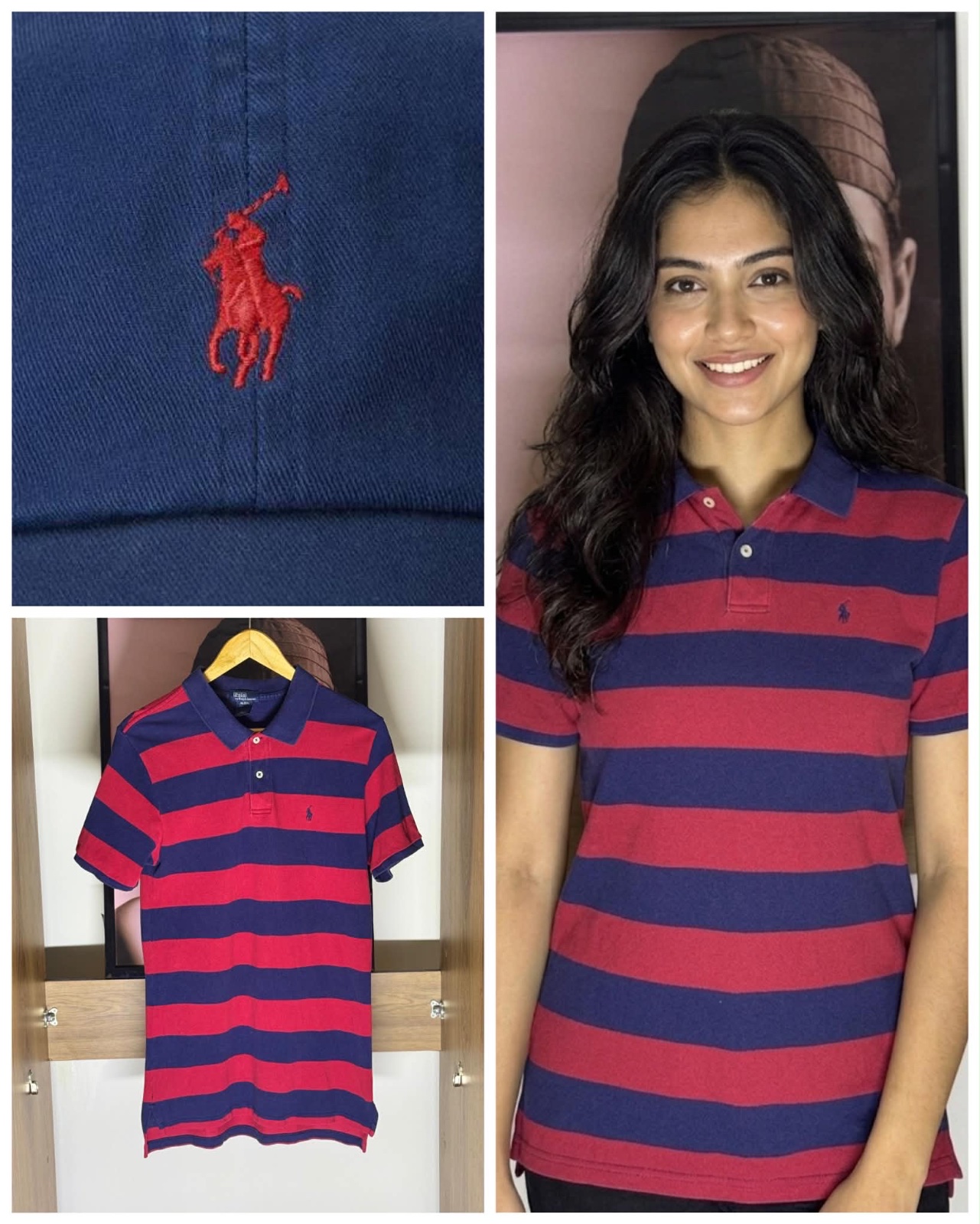 Ralph Lauren  Polo in Red and Navy Stripes