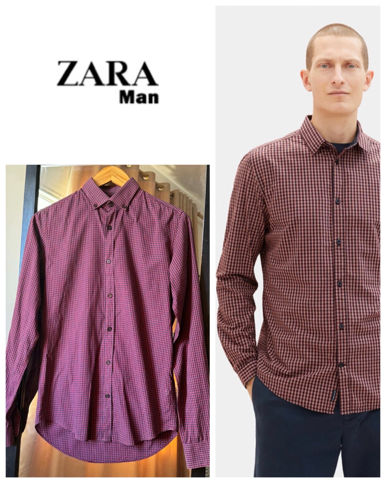 ZARA MAN Chemise à carreaux 