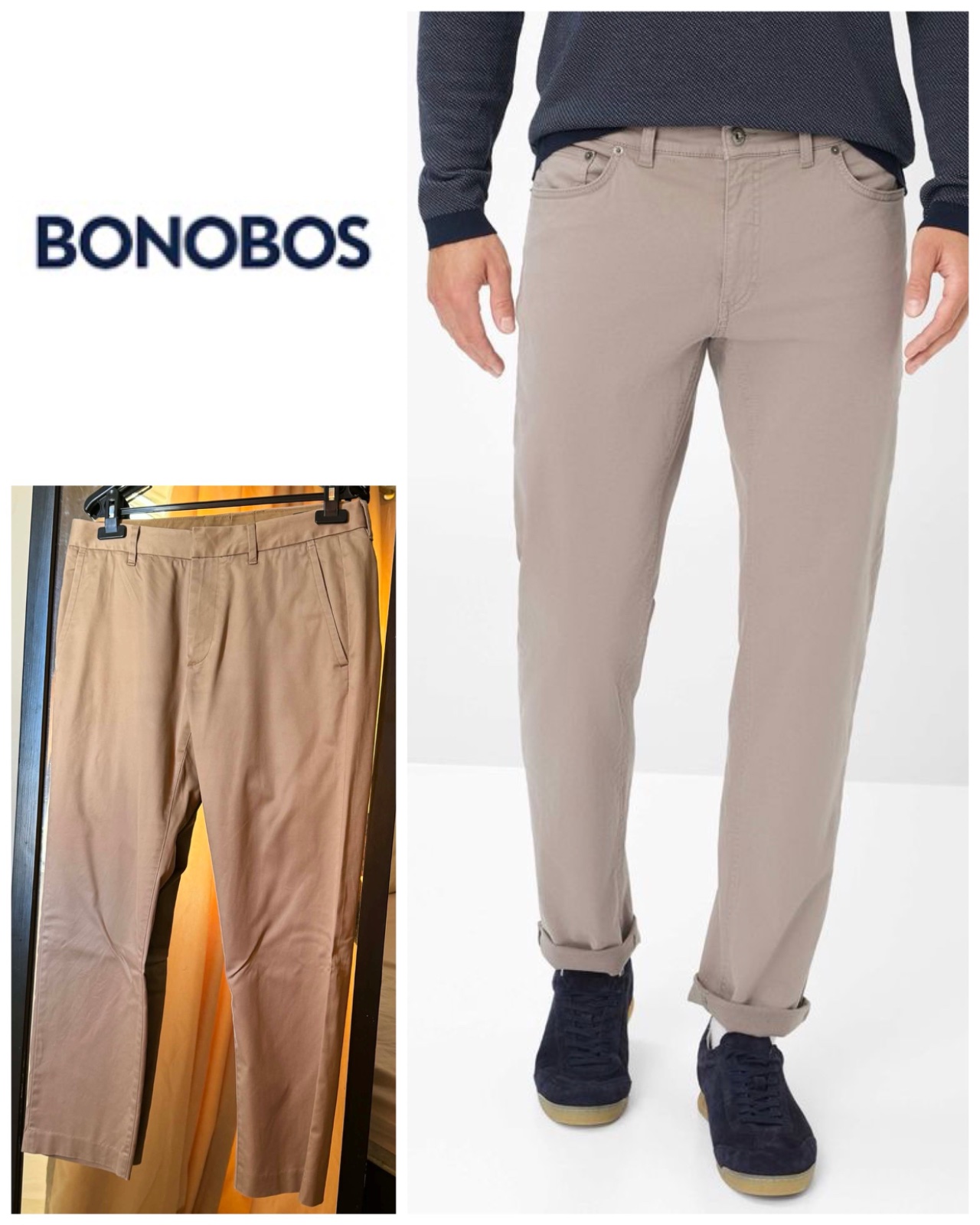 NWOT BONOBOS Chinos - Size 31 x 28 -  Slim
