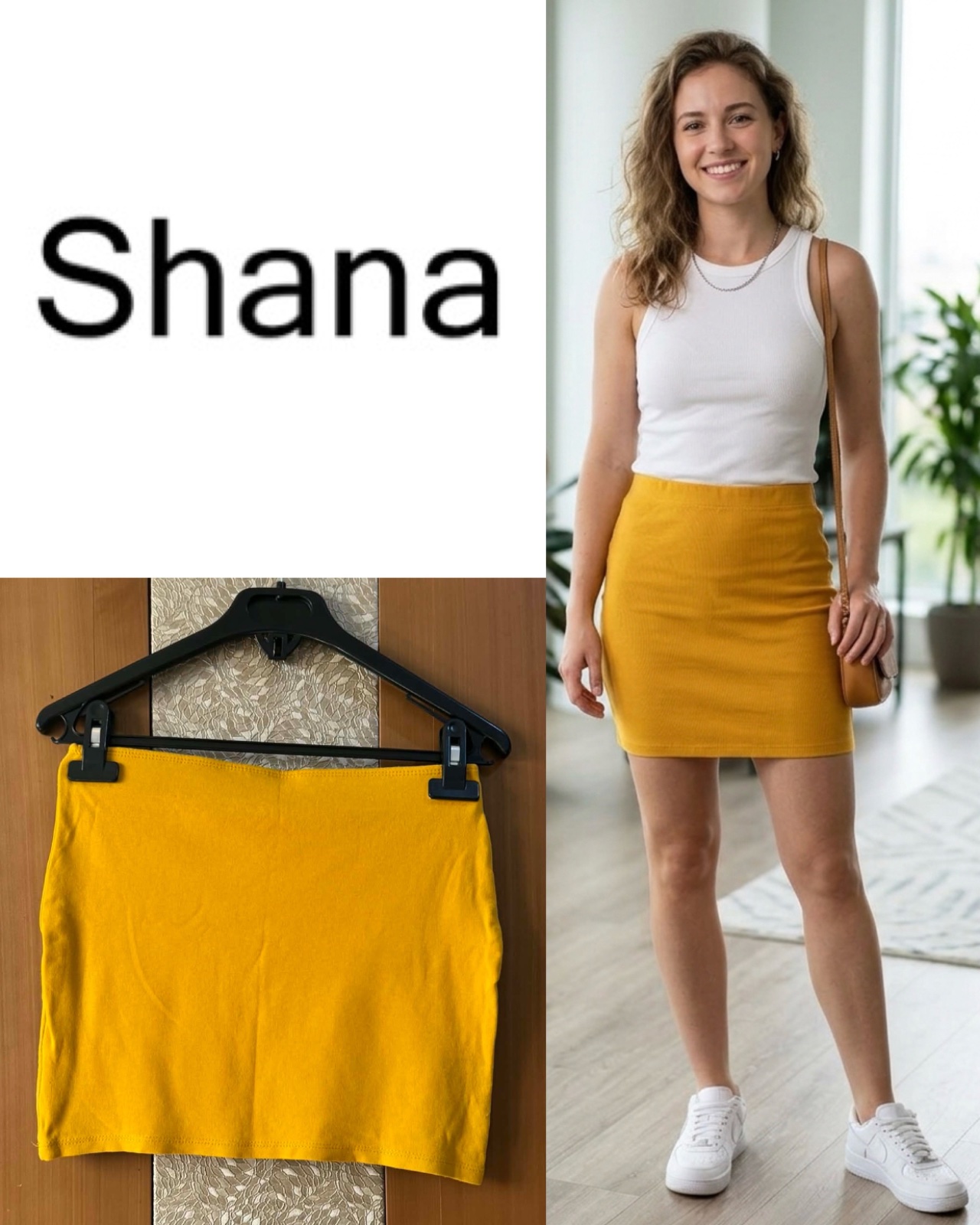 Shana Bright Yellow Mini Skirt