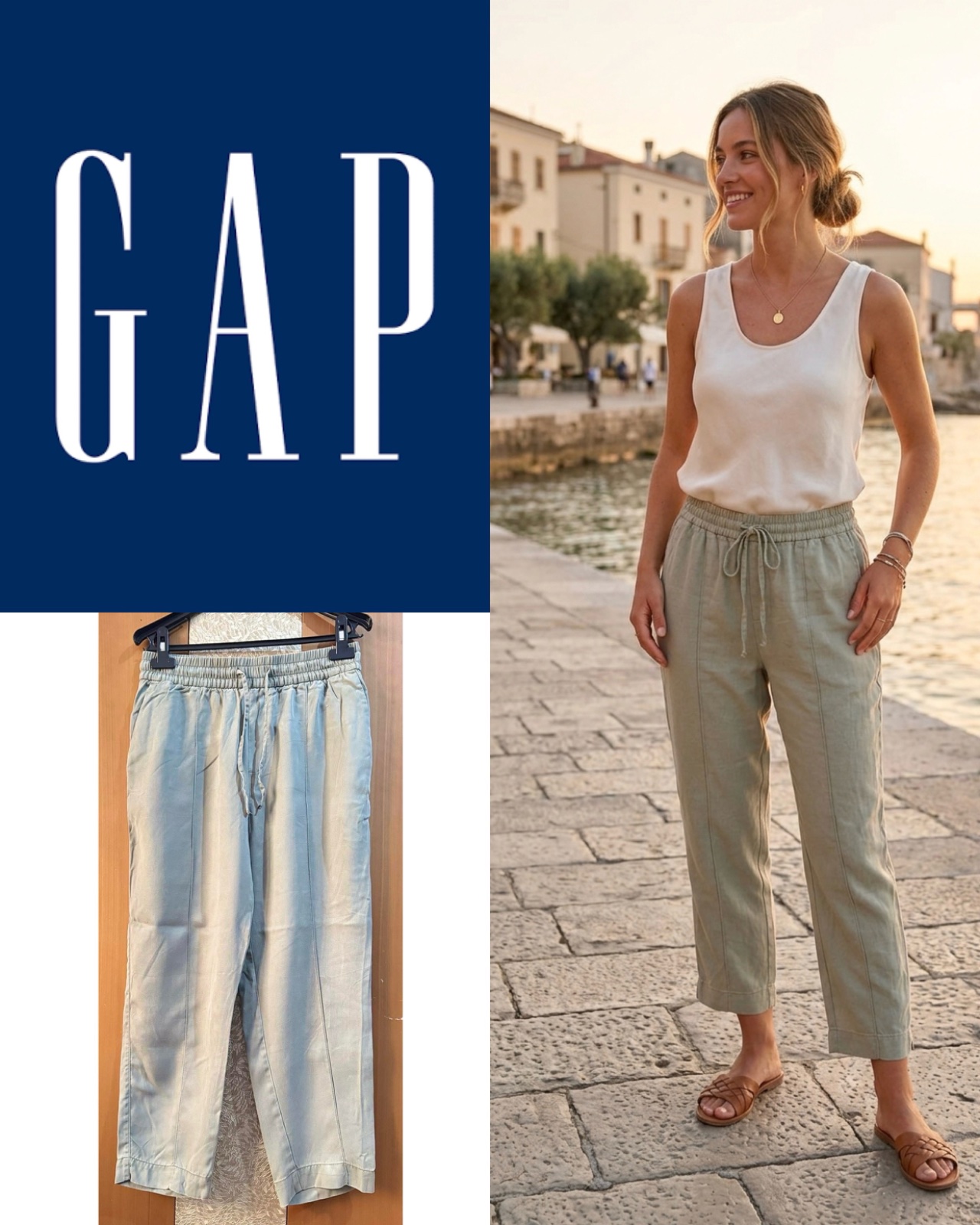 New Gap Ladies Twill Jogger Size S