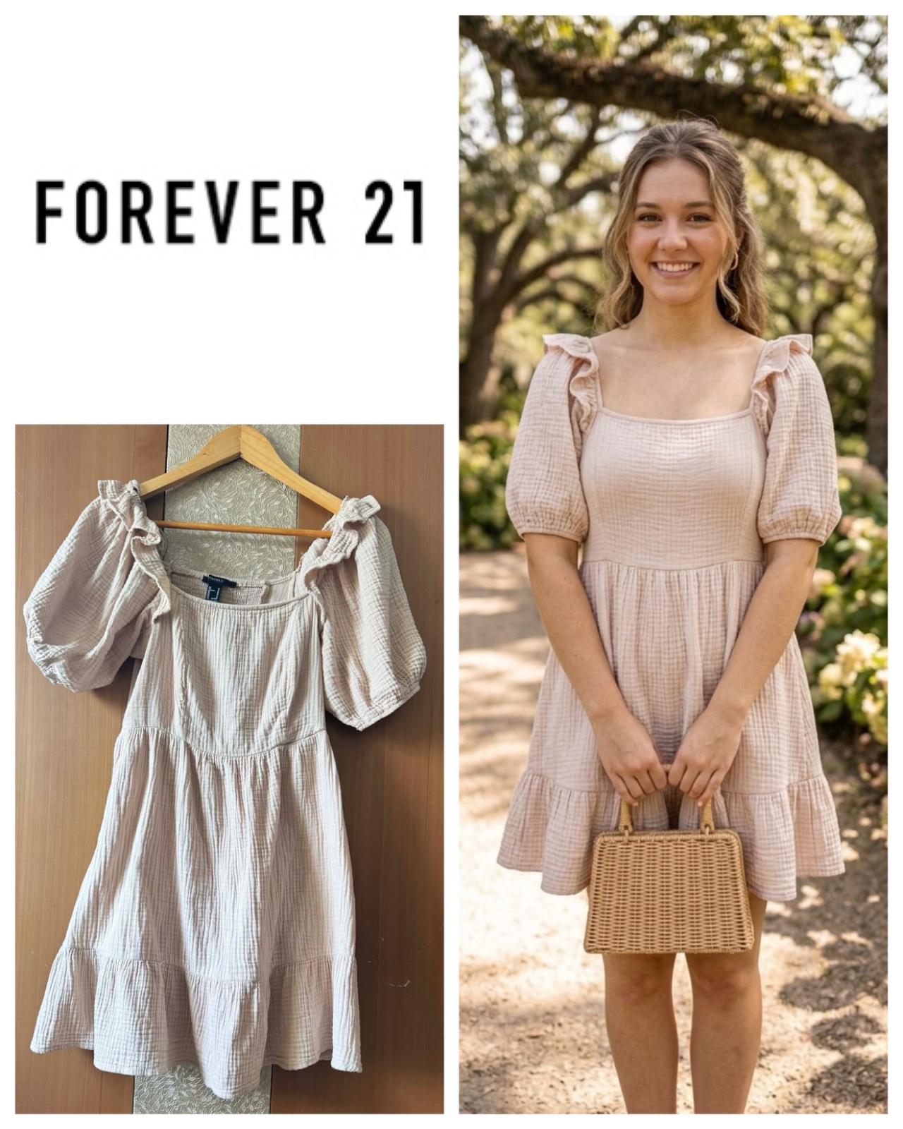 Forever 21 Puff Sleeve Dress Forever