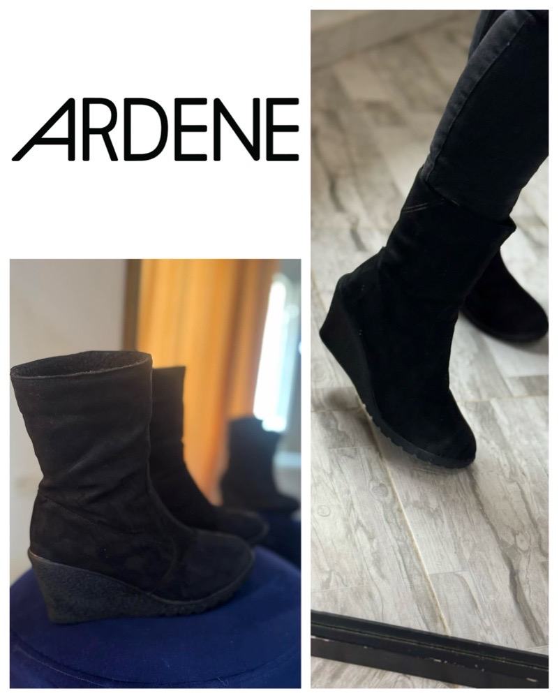 Ardene Bottines à talon compensé en faux suède