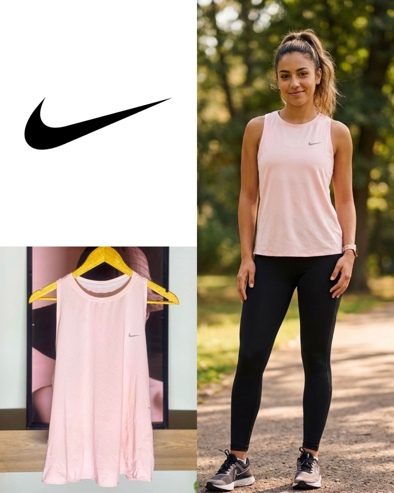 Nike Women's Light Pink Tank Top