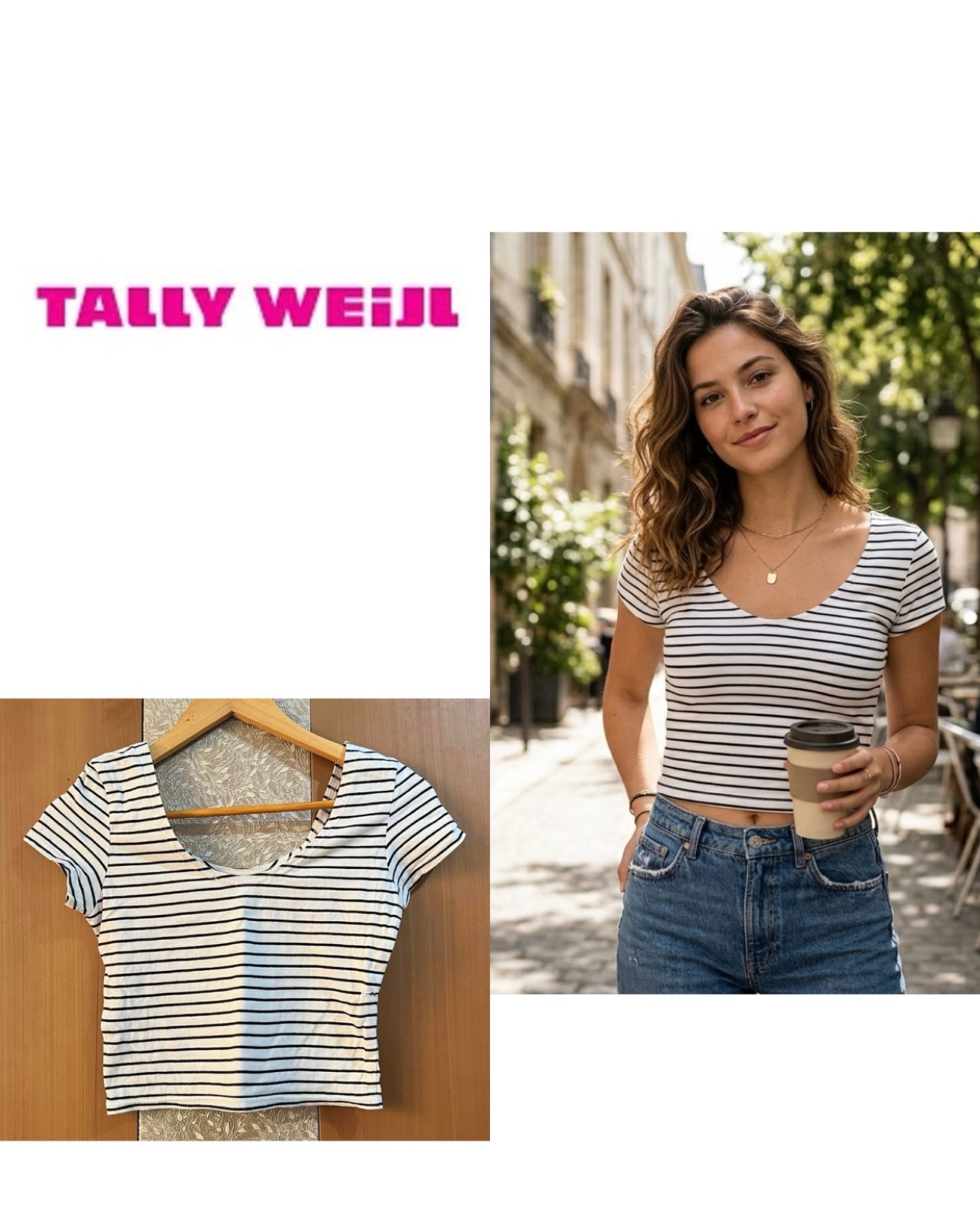 Tally weijl Women's Multi Crop-top