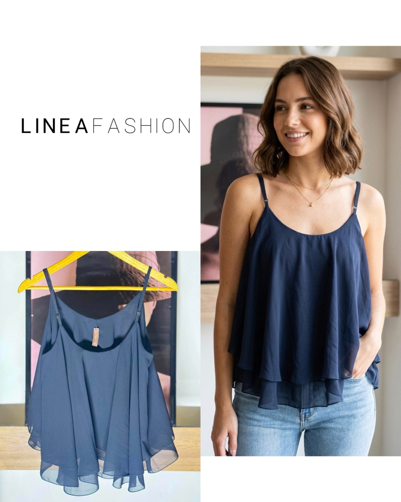 Rlinea Outfitters black Sleeveless Crop Camisole