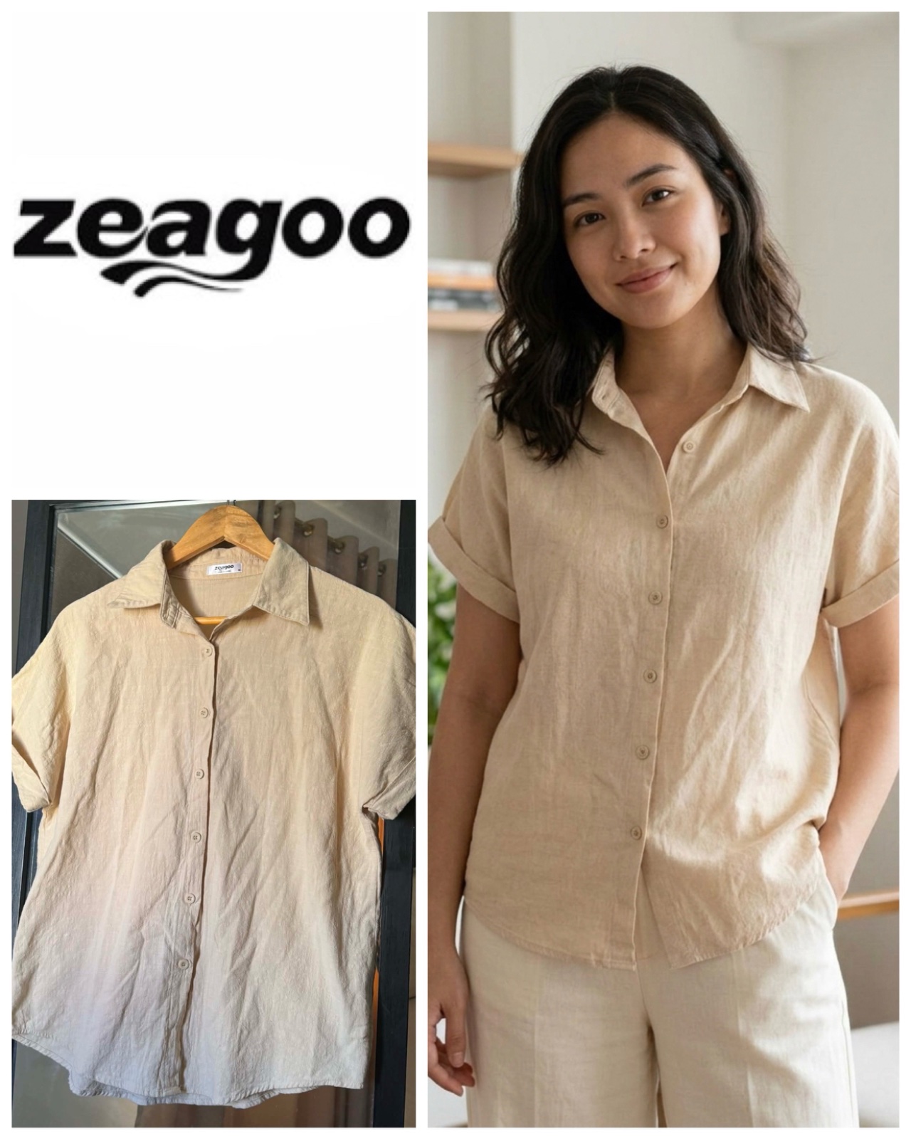 Zeagoo Short Sleeve Work Shirt