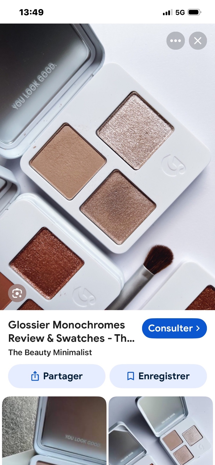 Glossier jute palette