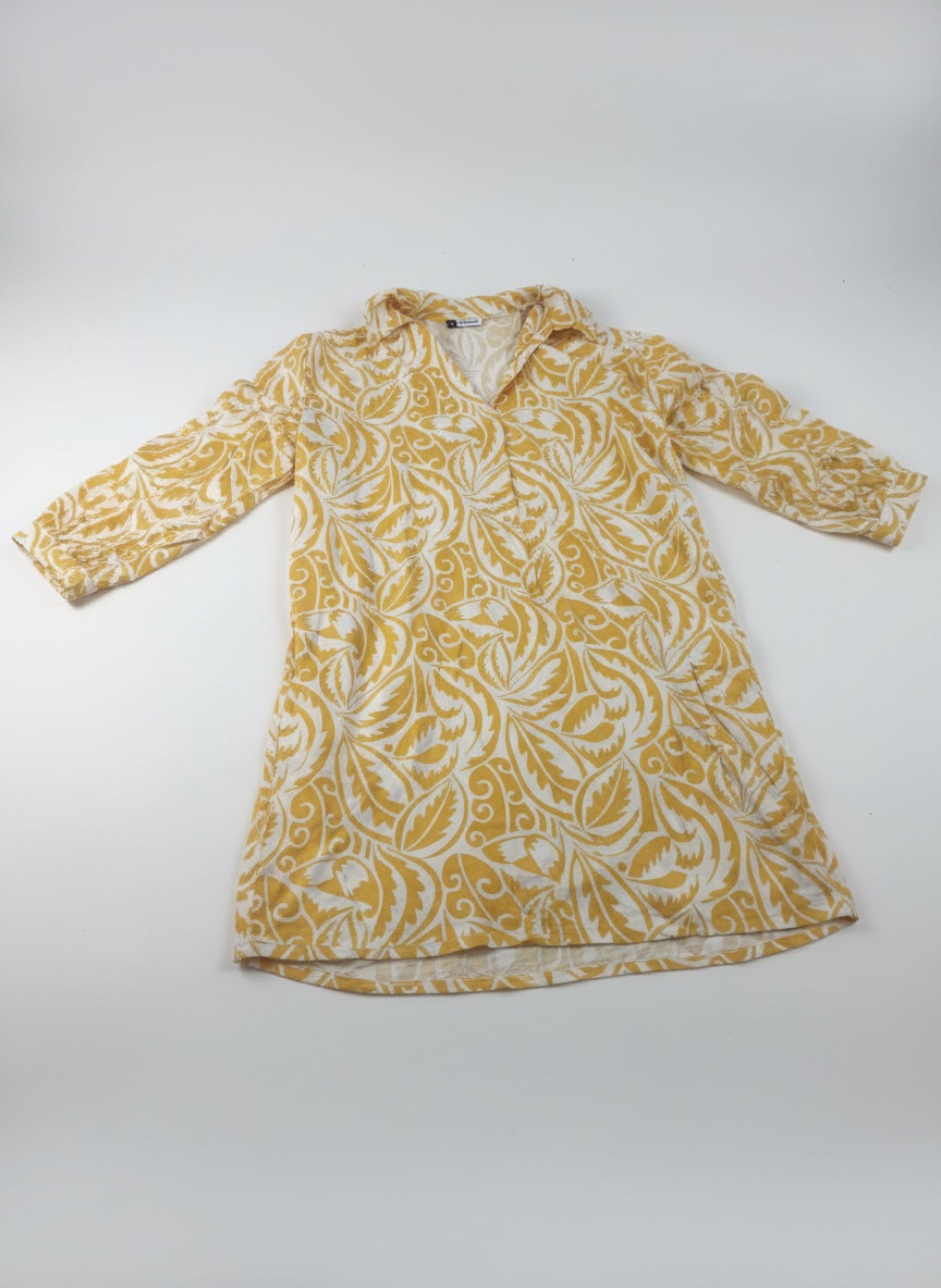 Chemise jaune tropical