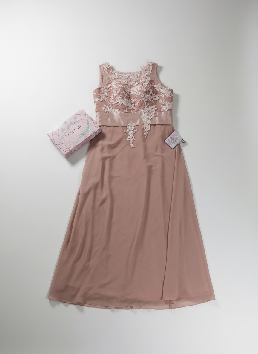 Robe soirée rose 