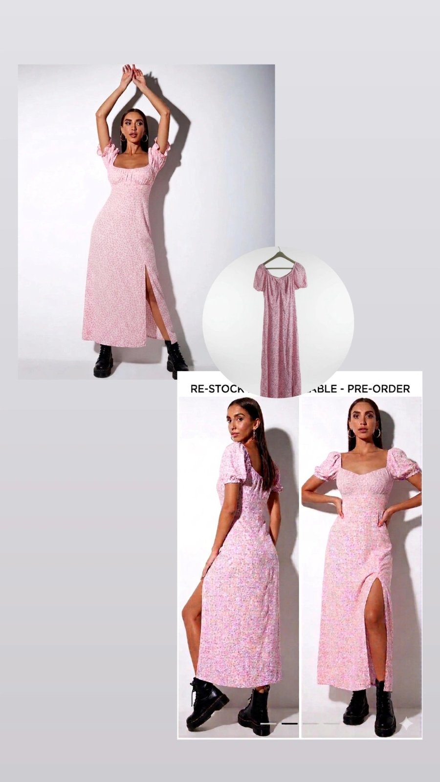 Robe fleurie rose bébé tres légère et confortable 