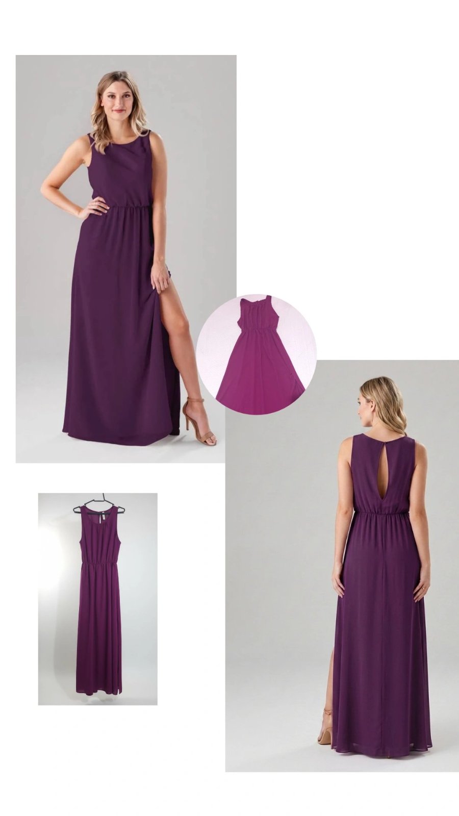 Robe mauve avec une finte trés jolie