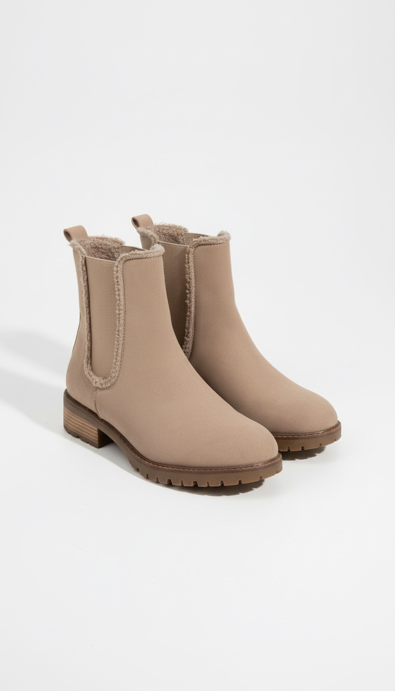 Beige boots