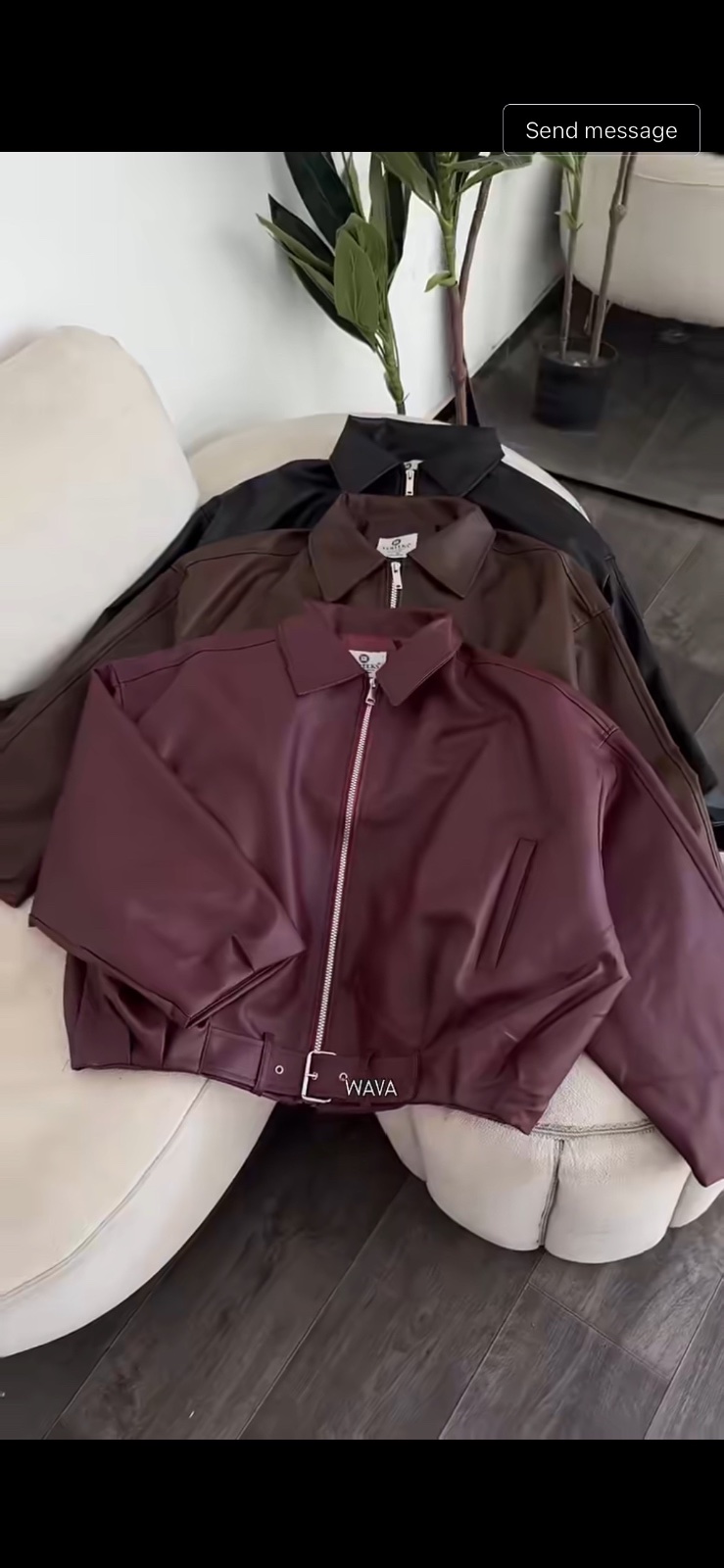 Veste cuir