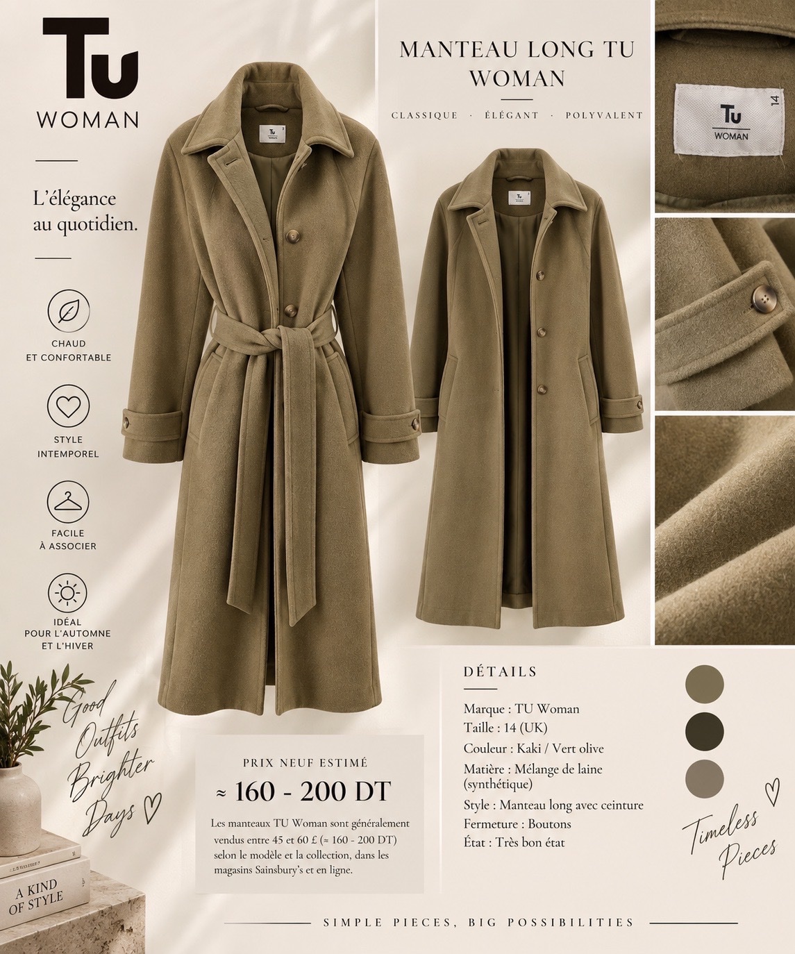 Manteau Femme Tu