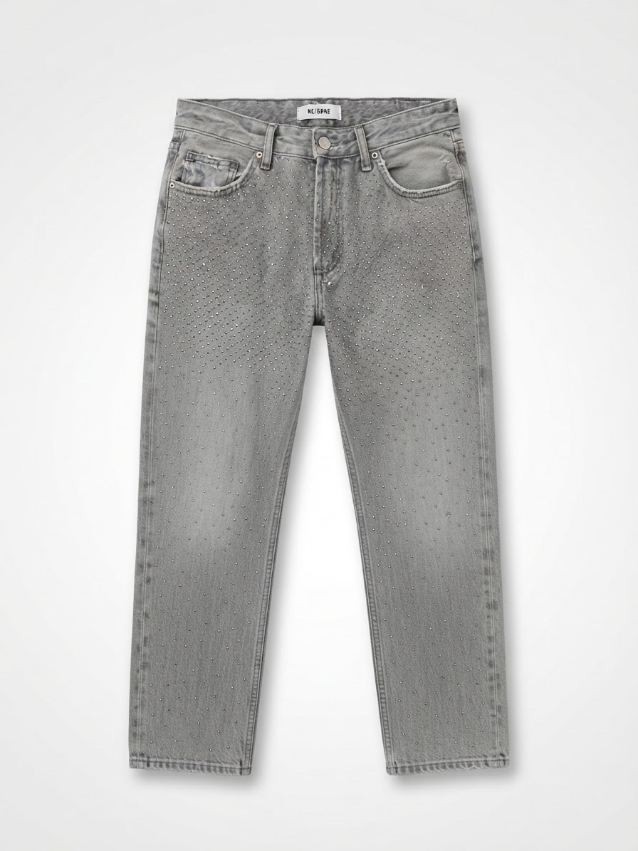 Pantalon en strass gris