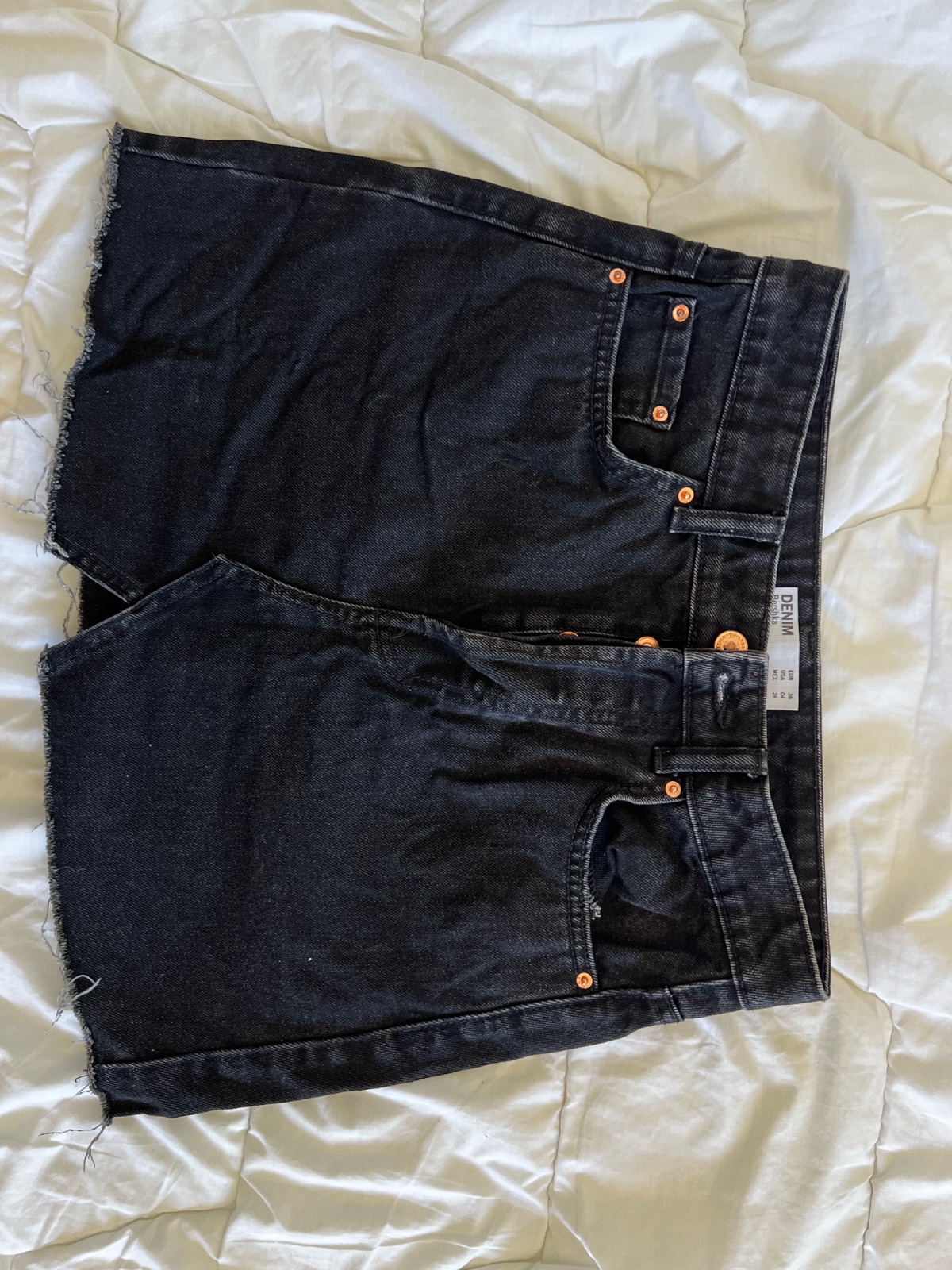Jupe denim noir