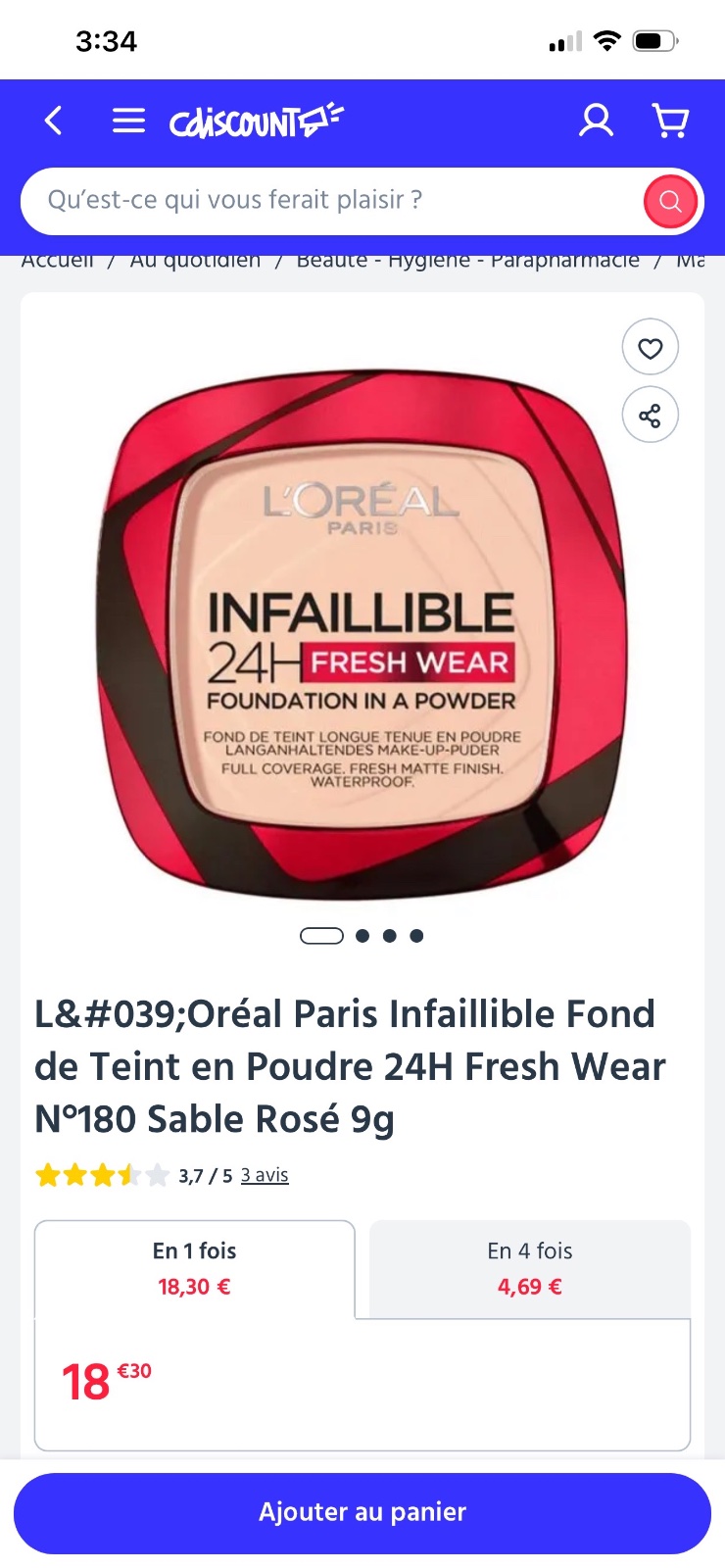 Fond de teint 