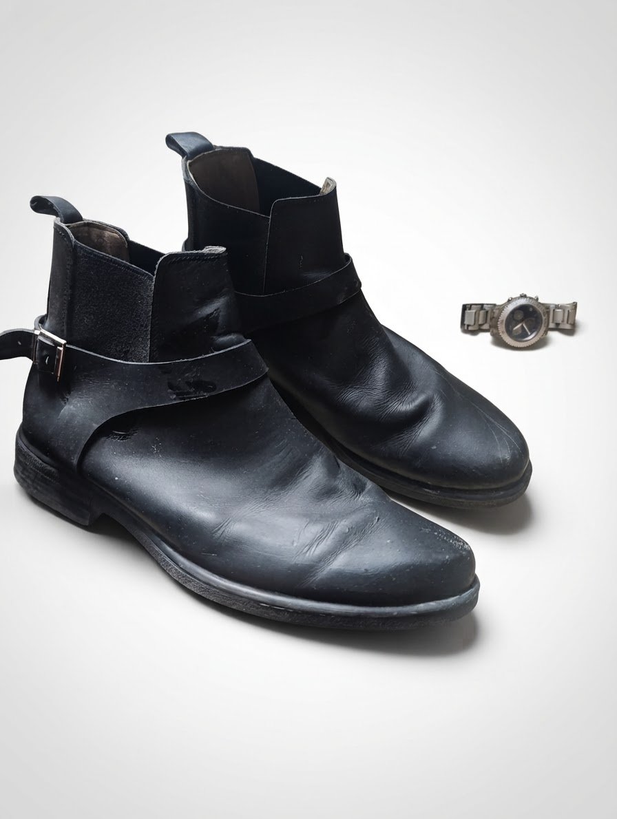 Italian boots cuir