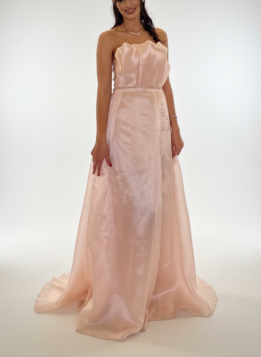 Robe rose poudré