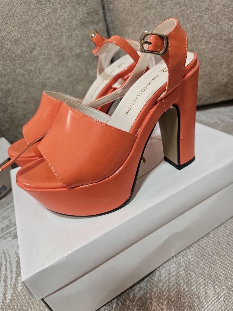 talon en orangé 