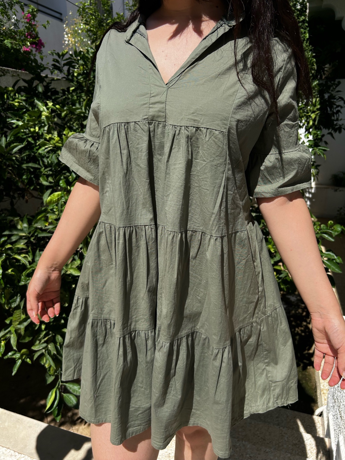 Jolie robe vert sauge