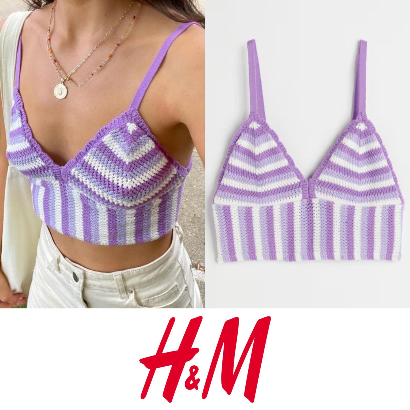 Crop top crochet 