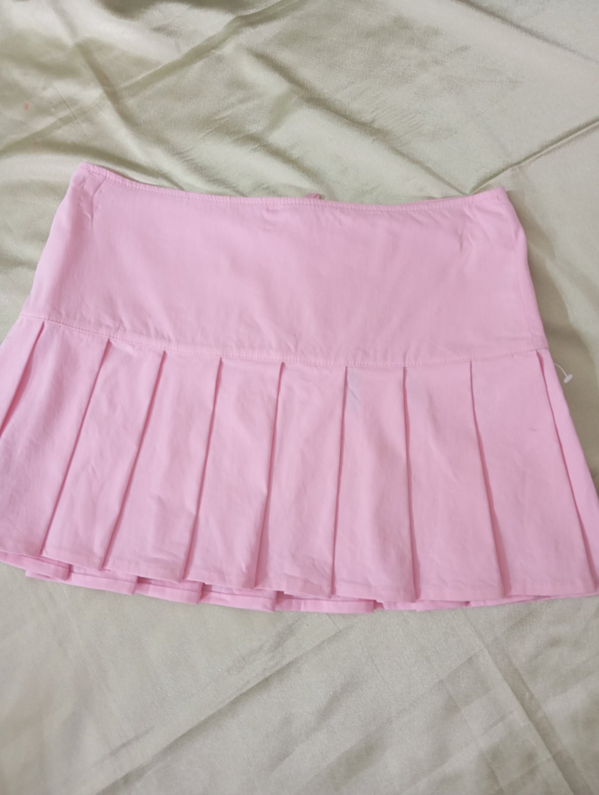 Jupe plissée rose taille m 